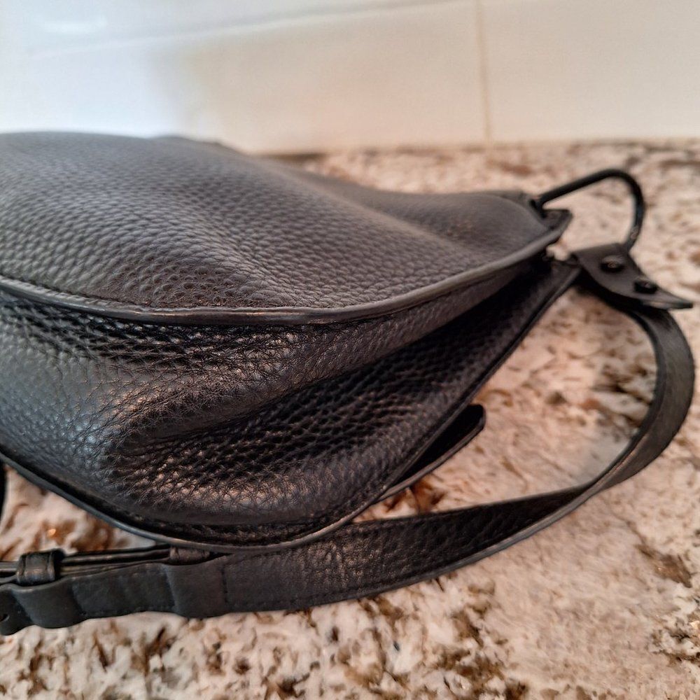 ‎Rebecca Minkoff Saddle Black Leather Crossbody - Picture 6 of 14
